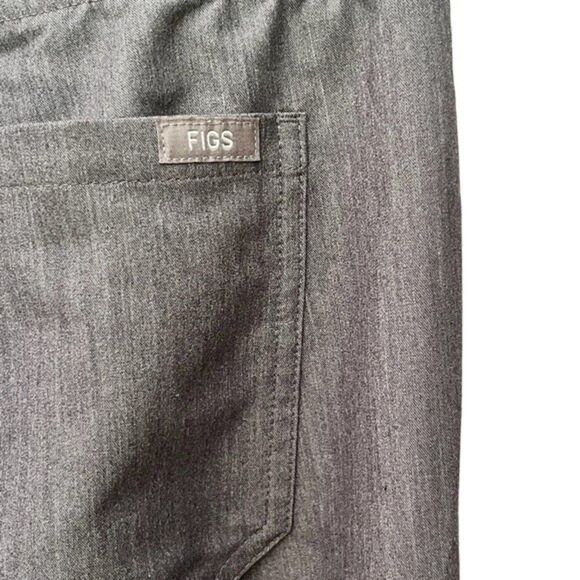 FIGS SIZE SMALL LIVINGSTON BASIC SCRUB PANTS IN GRAPHITE TECHNICAL COLLECTION - Picture 9 of 11